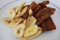 Bananes chips et moelleuse